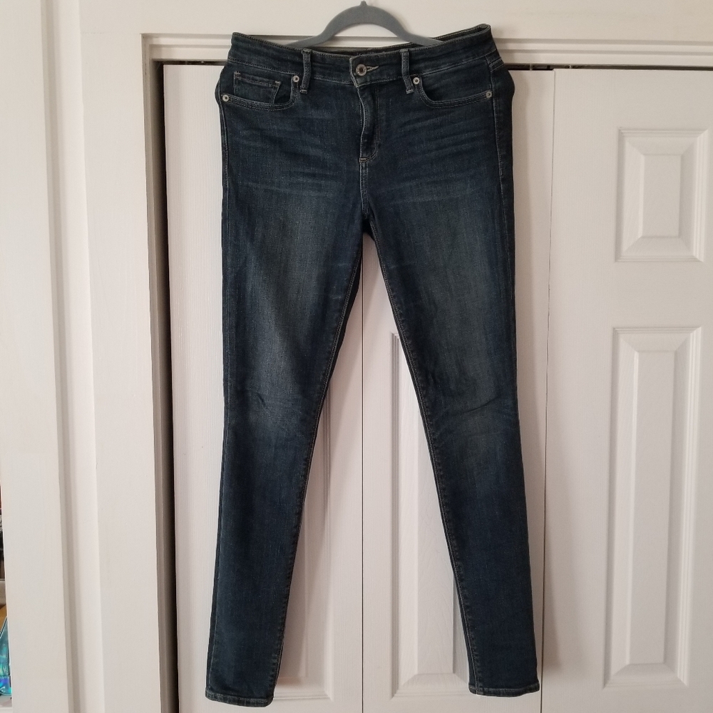 Lucky Brand Womens Ava Skinny Dark Blue Ankle jeans 4/27